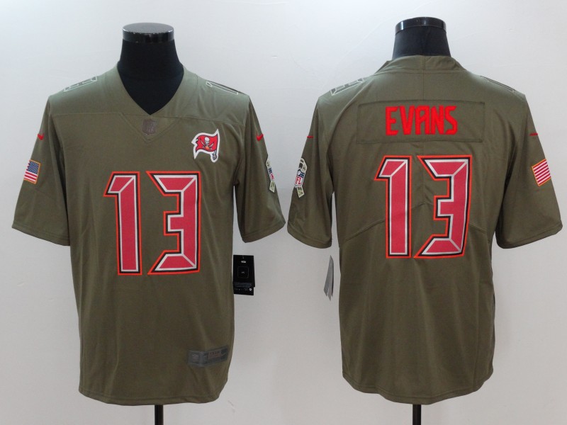 Men's Tampa Bay Buccaneers Mike Evans #13 Brown Alternate Jersey